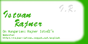 istvan rajner business card